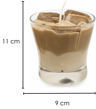 Vela Café Latte Helado - Diseño Realista