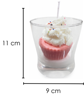 Vela Panqué de Fresa - Diseño Realista