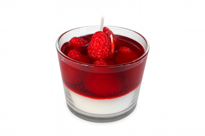 Vela Fresas con Yogurt - Diseño Realista