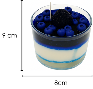 Vela Moras con Yogurt - Diseño Realista