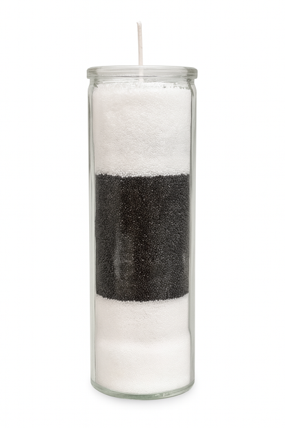 Vela Vaso Largo de Arena de Cera - Diseño Minimalista