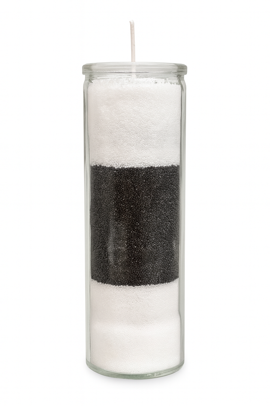 Vela Vaso Largo de Arena de Cera - Diseño Minimalista