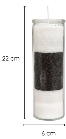 Vela Vaso Largo de Arena de Cera - Diseño Minimalista