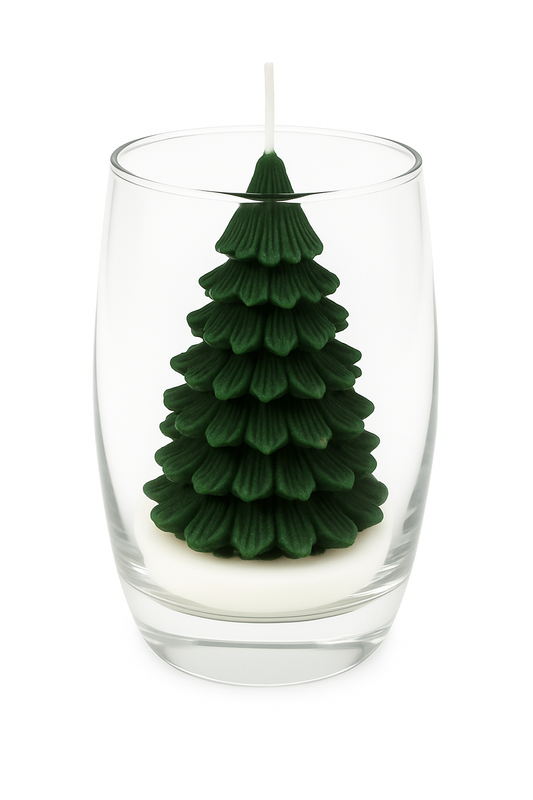 Vela Vaso Árbol de Pino - Navidad