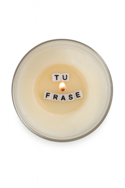 Vela Personalizable - Elige Tu Frase