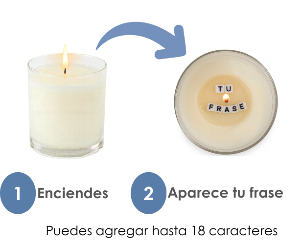 Vela Personalizable - Elige Tu Frase