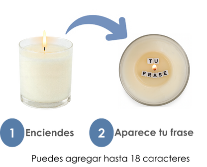 Vela Personalizable - Elige Tu Frase